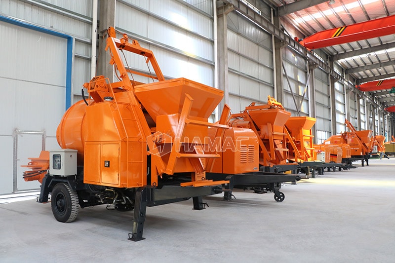 Concrete mixer with pump manufacturer 