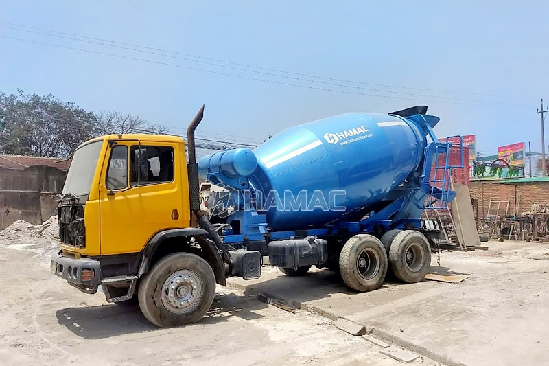 Concrete transit mixer 8m<sup>3</sup> with second hand chassis