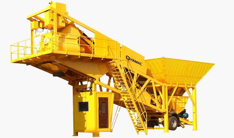 Planta mezcladora de concreto móvil