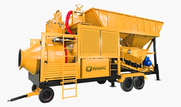 Planta dosificadora de concreto portátil