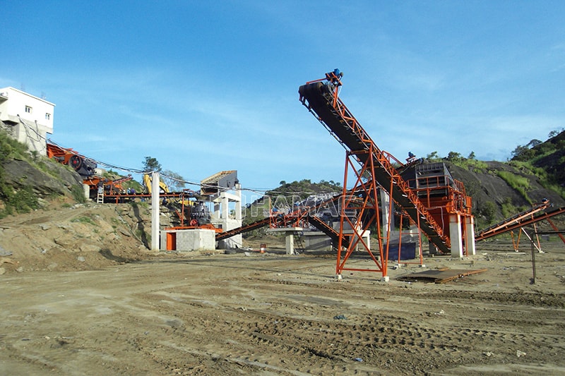 250tph granite crushing and screening plant in South Sudan