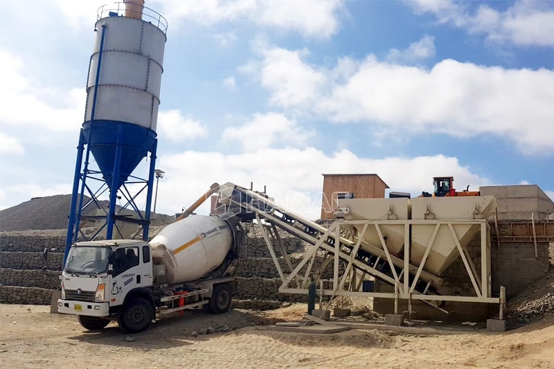 Planta de hormigón sin mezclador/ Planta dosificadora en seco