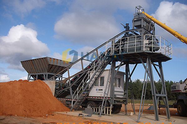 YHZS50 Planta dosificadora de hormigón móvil en Australia