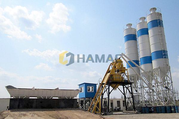 Planta dosificadora de hormigón serie HZS50 en Sudáfrica