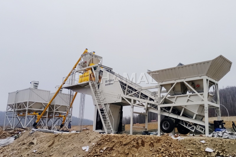 ¿Cómo utilizar una planta dosificadora móvil de concreto en proyectos de carreteras y puentes?